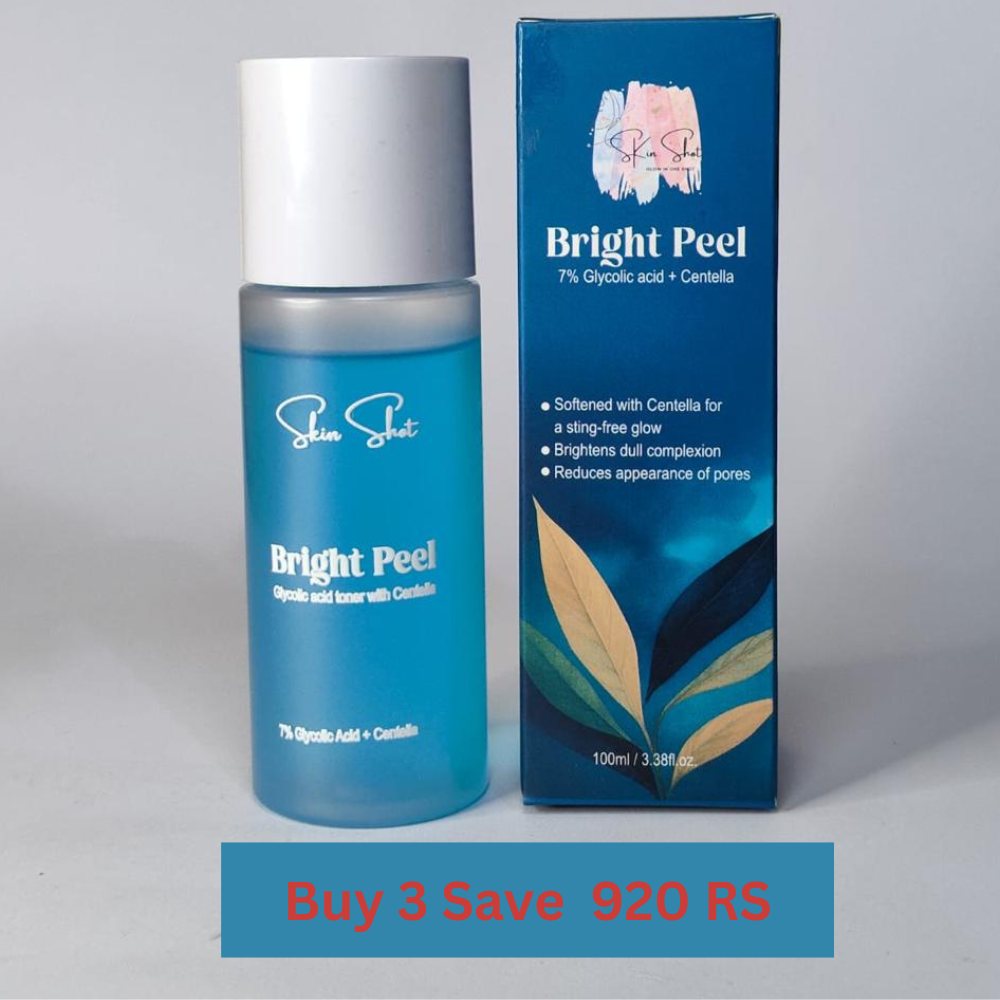 Skin Shot Bright Peel: 7% Glycolic Acid + Centella Toner
